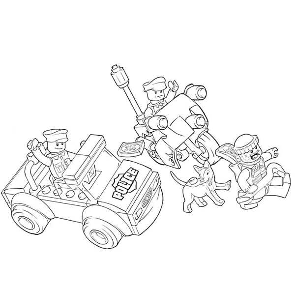 Раскраска Lego Лодка для творческого веселья
