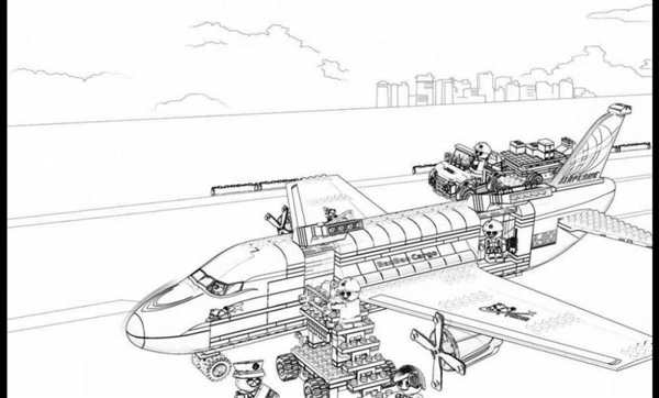 Раскраска LEGO City