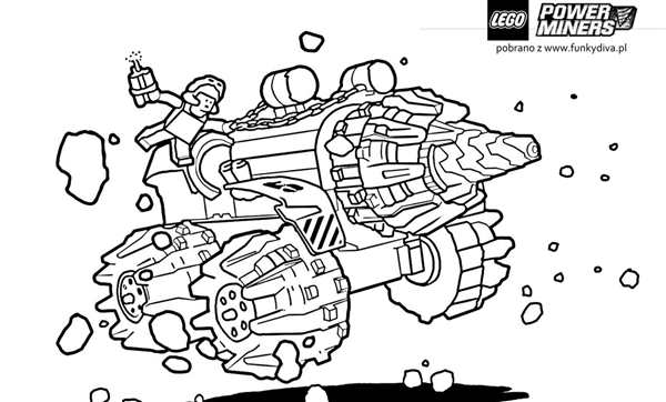 Раскраска Lego Лодка для творческого веселья