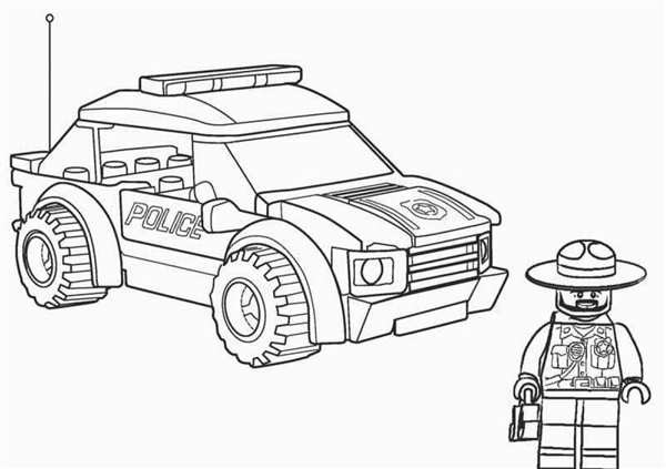 Раскраска LEGO City