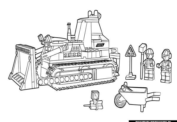 Раскраска Лего поездCreative Coloring for Builders