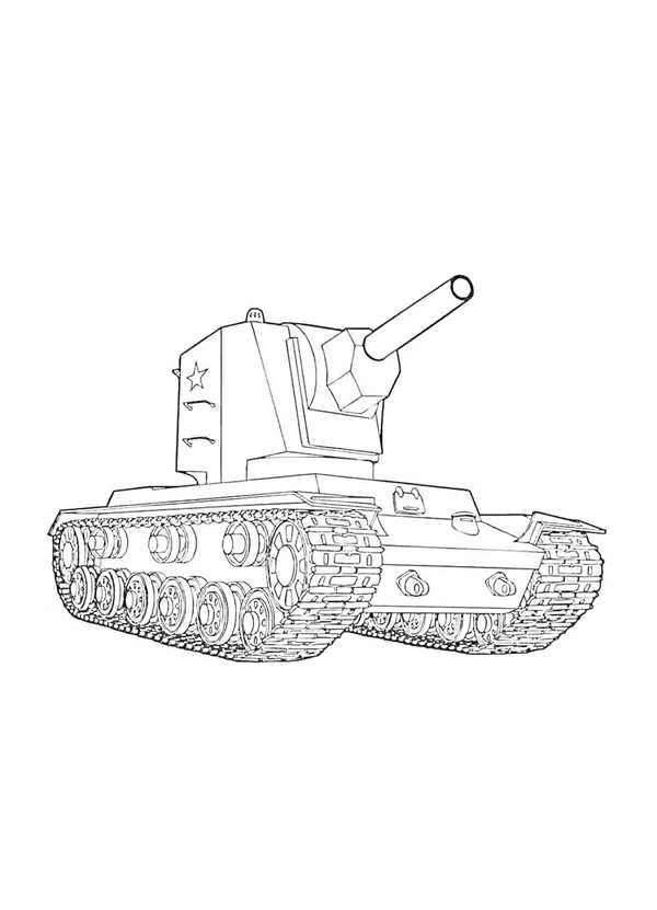 Раскраска танк кв 44