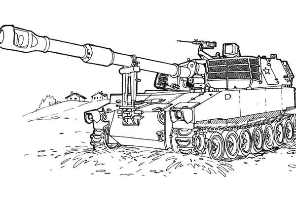 Раскраска танк т 90