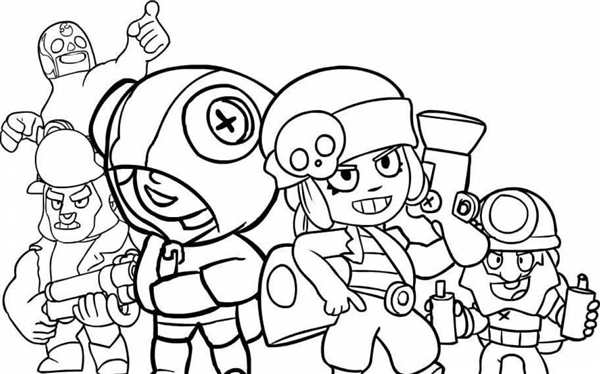 Brawl Stars раскраска Леона