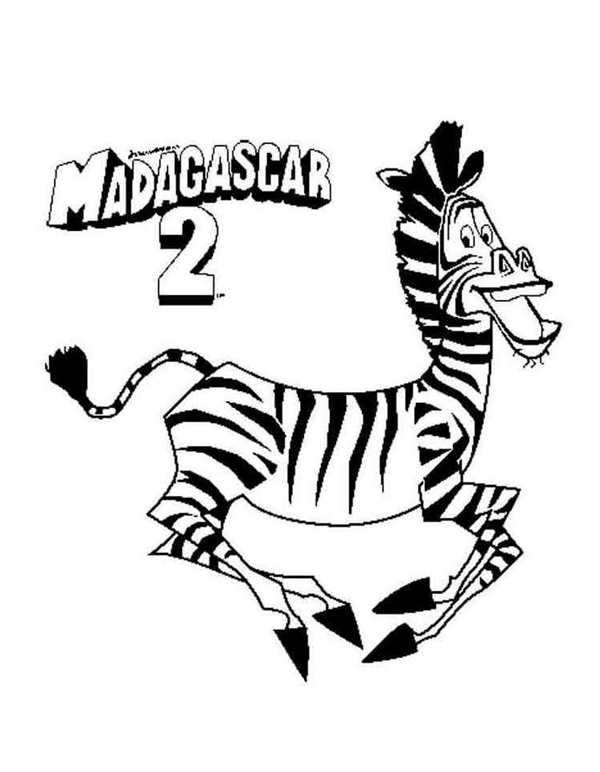 Мадагаскар мультфильм раскраска