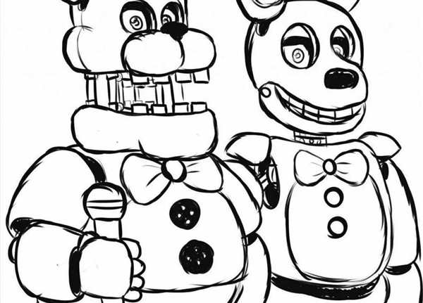Раскраска Левти из FNAF
