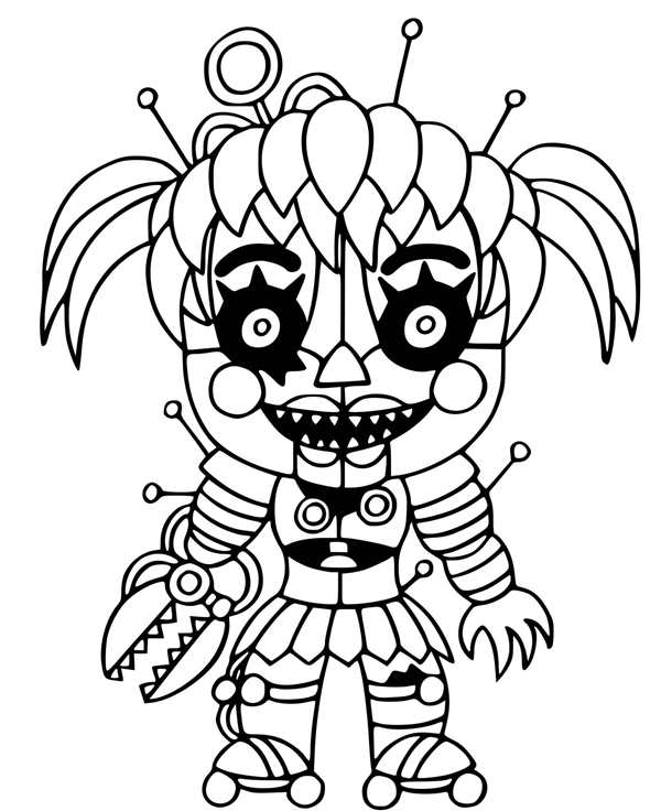 Раскраска Левти из FNAF