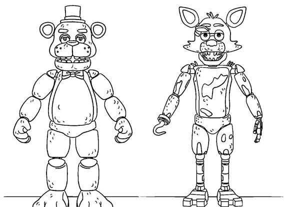 Раскраска Левти из FNAF