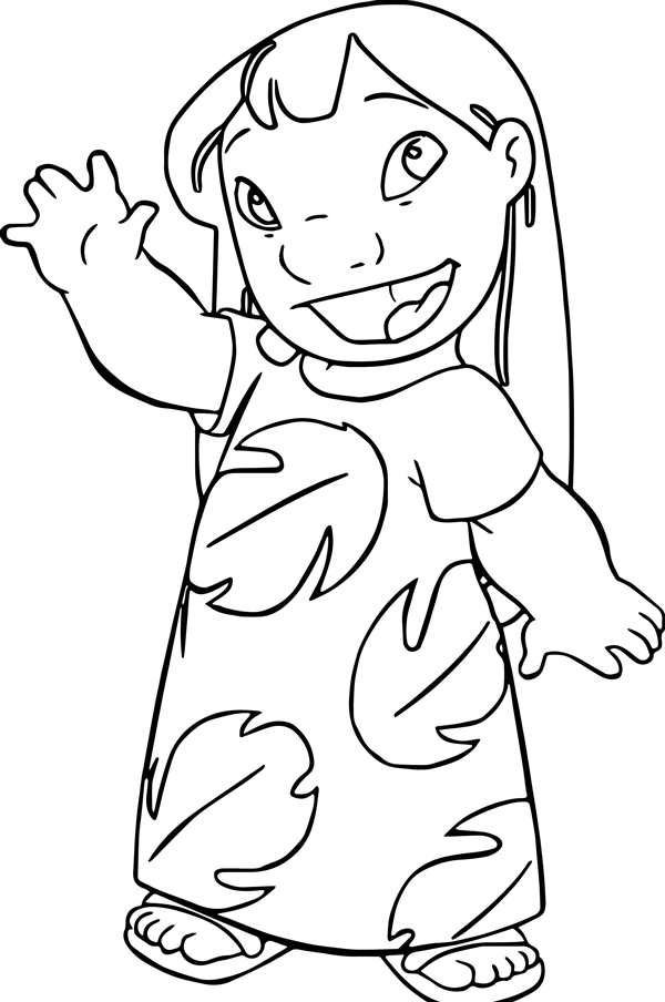Раскраски Lilo Stitch