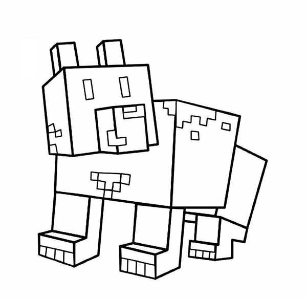 Раскраска Лисы из МайнрэфтаCreative Fun Await