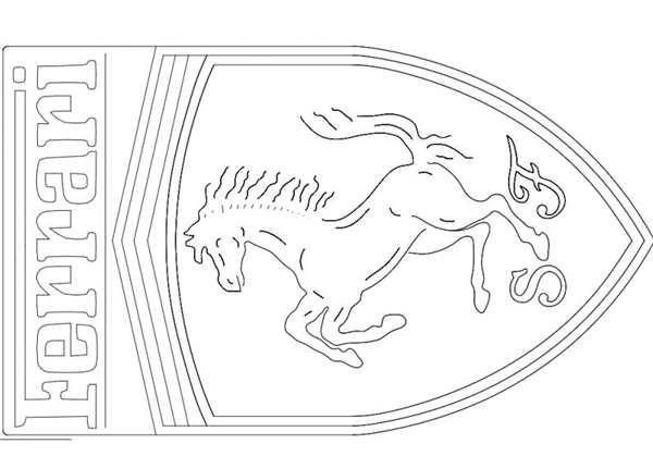 Знак Ламборгини раскраска