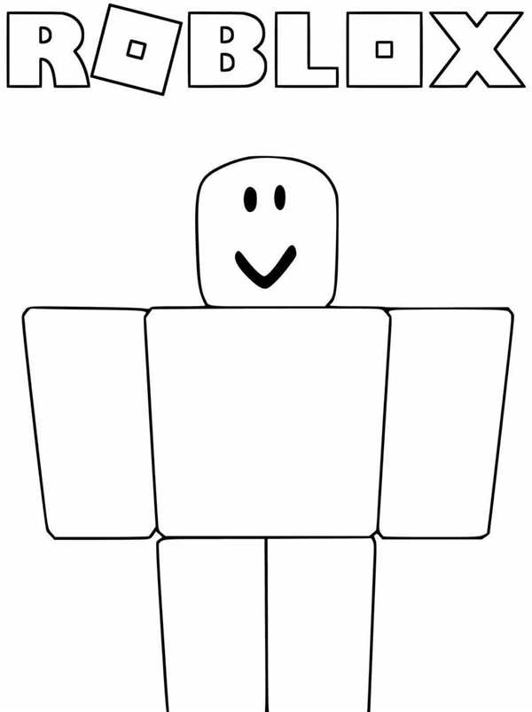 Раскраска логотипа Roblox