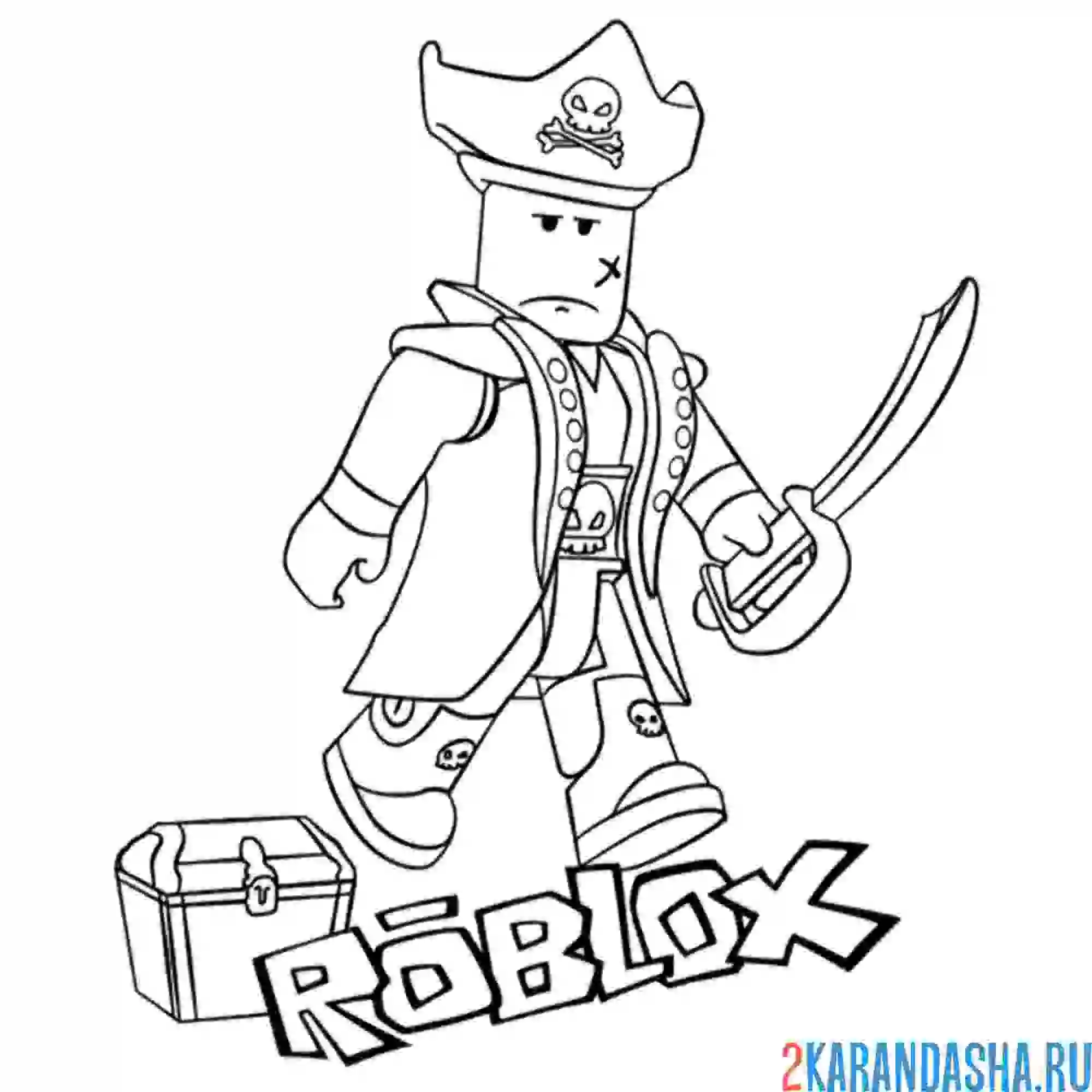 Раскраска логотипа Roblox