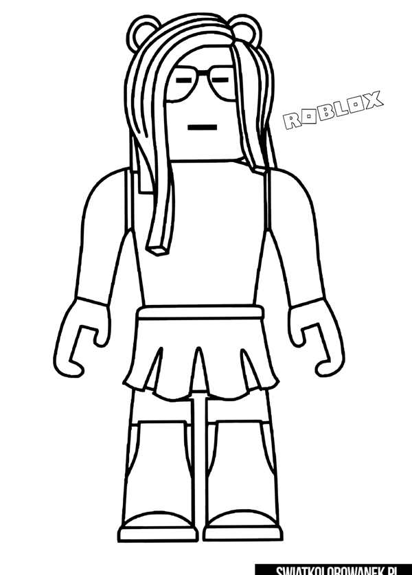 Раскраска логотипа Roblox