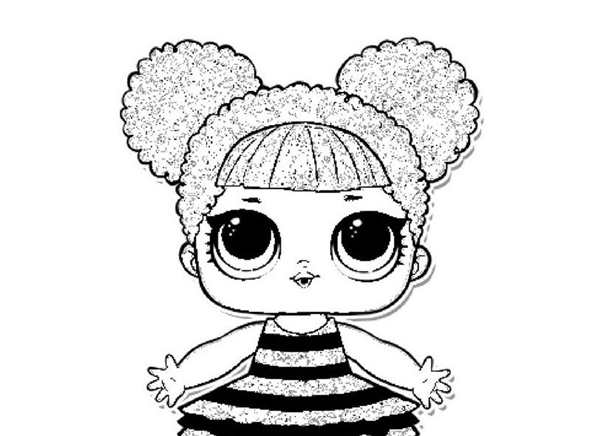 Кукла ЛОЛ raskraska