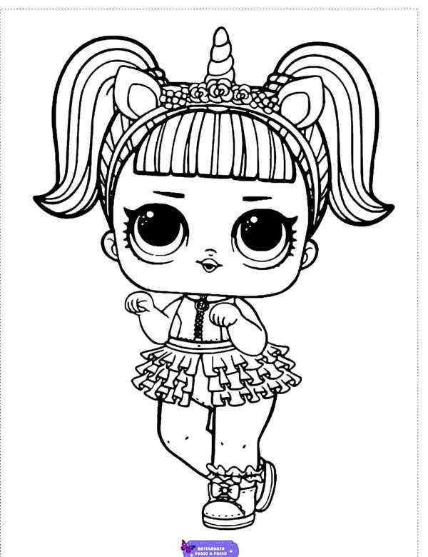 Кукла ЛОЛ raskraska