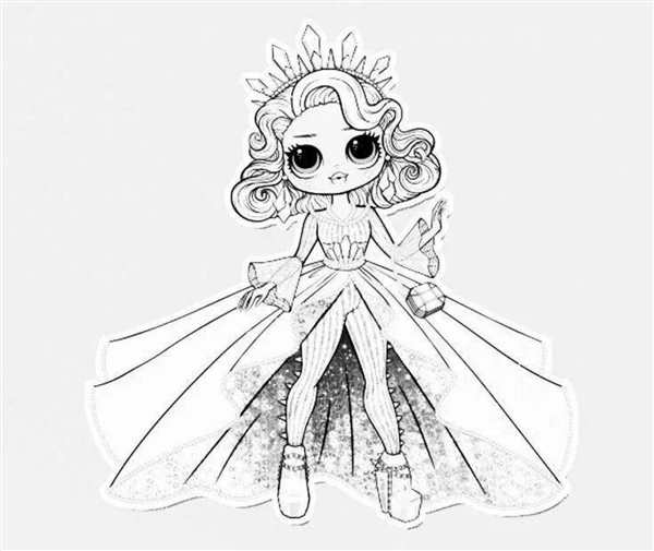 Кукла ЛОЛ raskraska