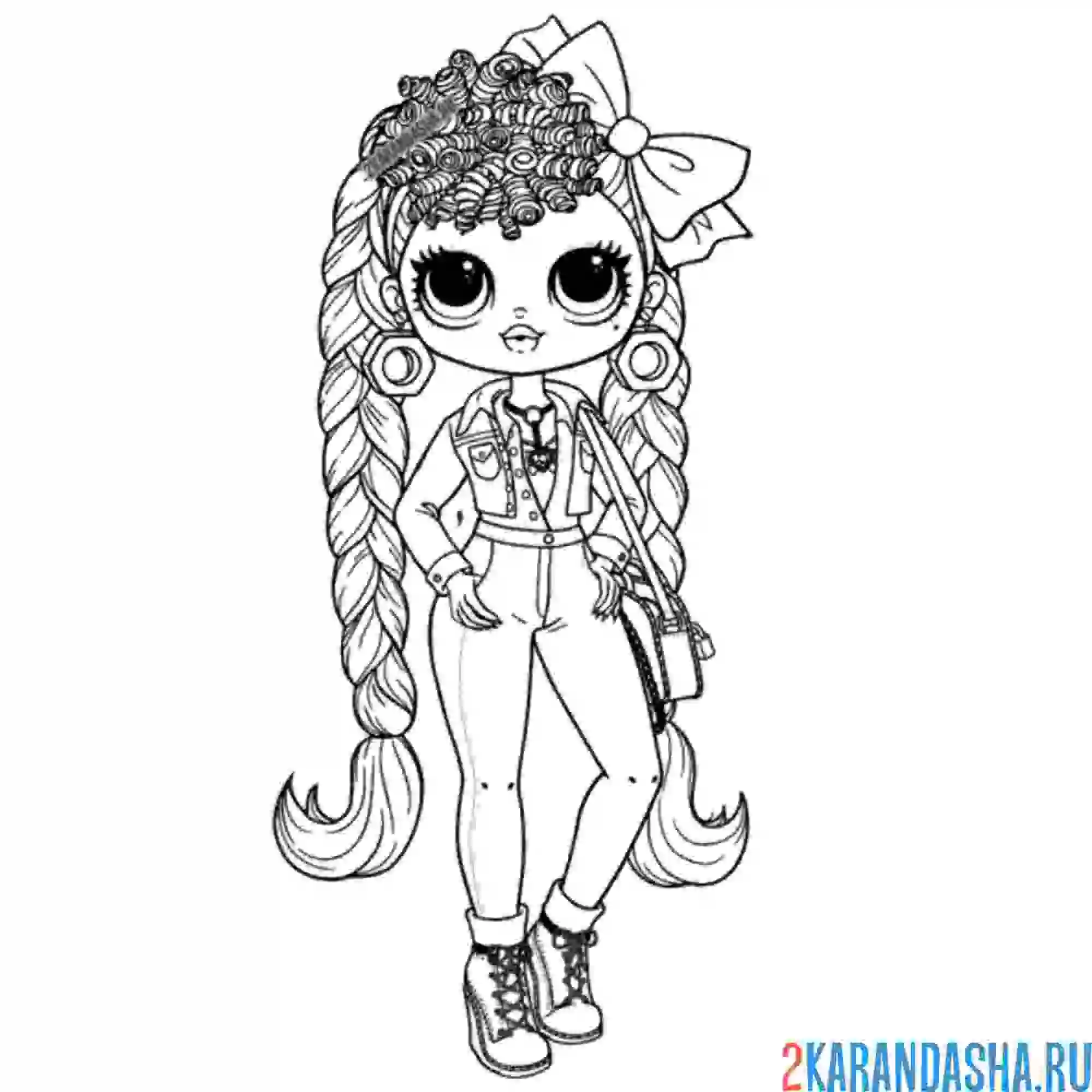 Кукла ЛОЛ raskraska