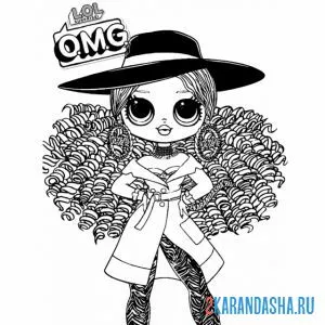 Раскраска ЛОЛ ОМГ Подружки В Платьях