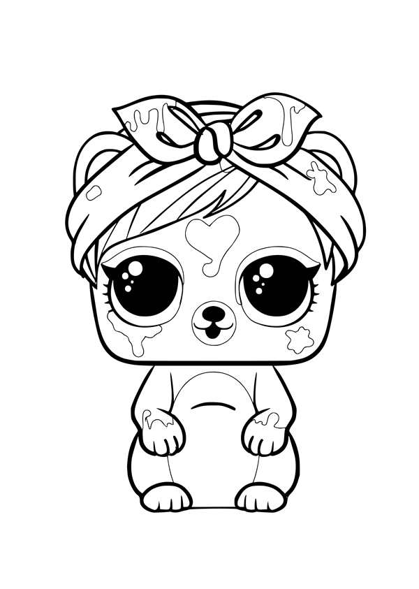 Lol кукла раскраска Unicorn