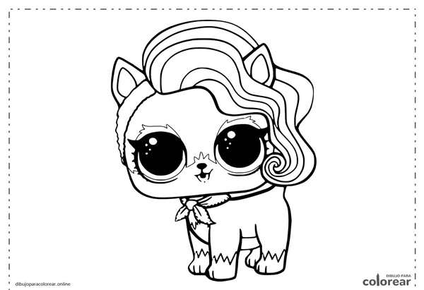 Lol кукла раскраска Unicorn