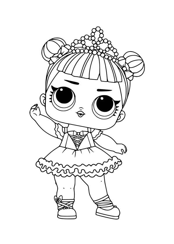 Кукла ЛОЛ raskraska