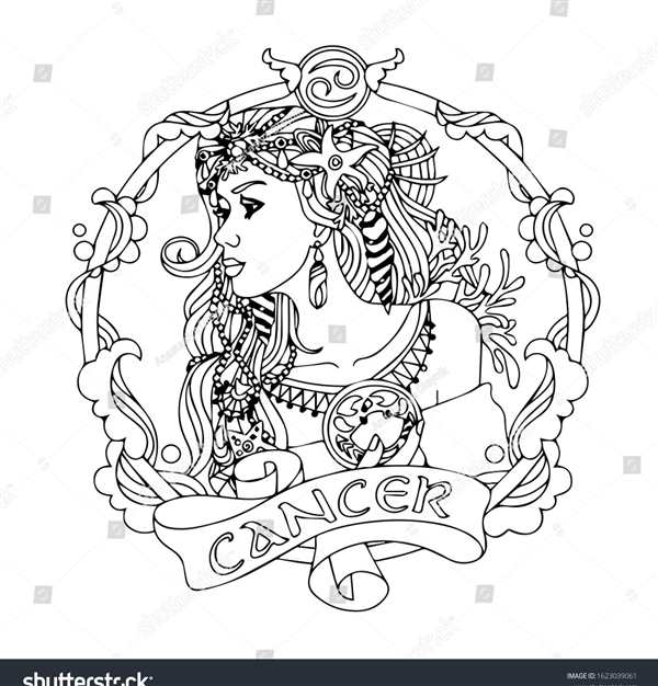Знак зодиака Дева раскраска
