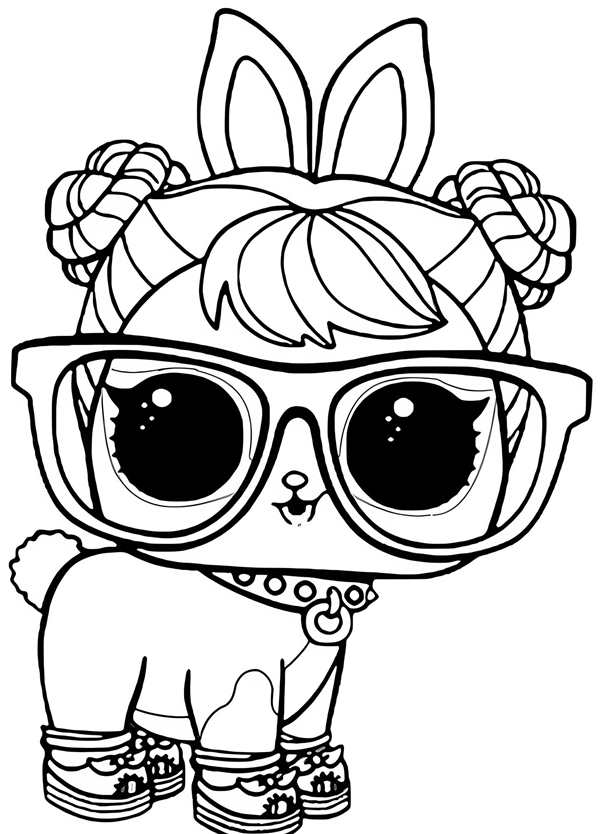 Раскраска LOLPets Долматинец вcolorful fun