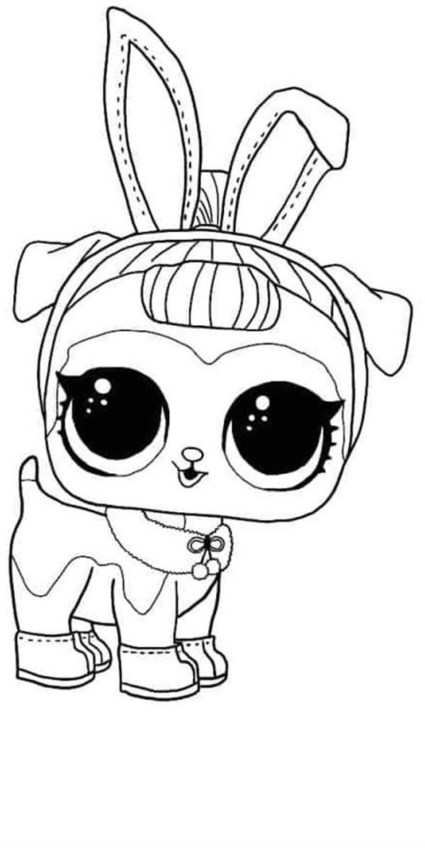 Раскраска LOLPets Долматинец вcolorful fun