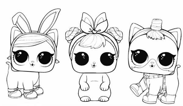 Раскраска LOLPets Долматинец вcolorful fun