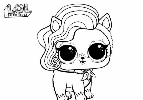 Раскраска LOLPets Долматинец вcolorful fun