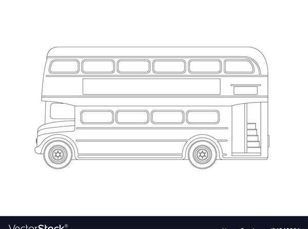 Двухэтажный автобус раскраска