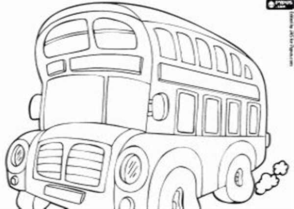 Раскраска Лондонский автобус