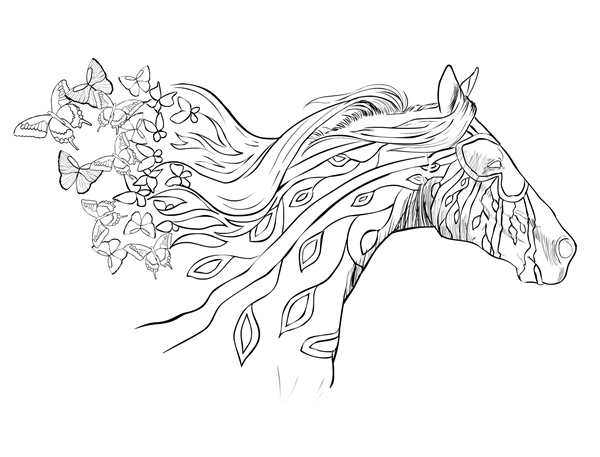 Лошадь рисунок