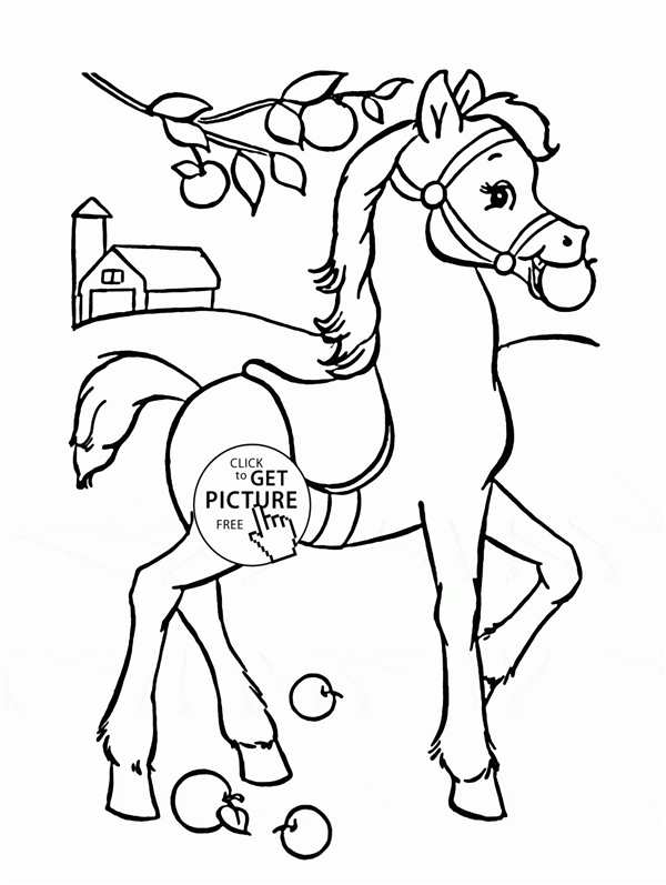 Раскраска ЛошадьCreativity on Paper