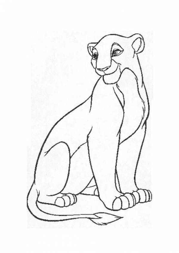Раскраска Король Лев Киара