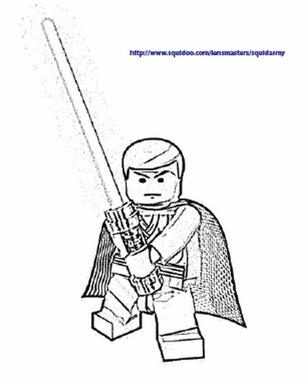 Star Wars раскраска люк Скайуокер