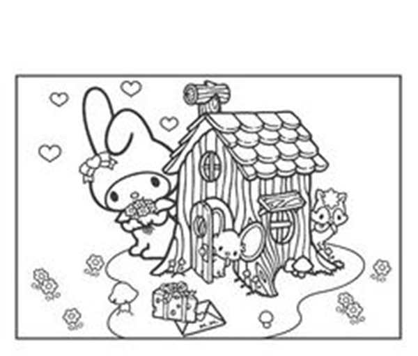 My Melody раскраска