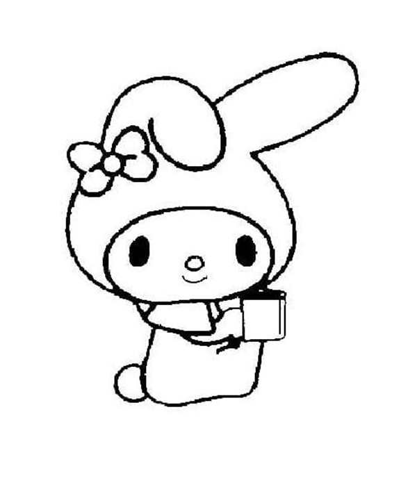 My Melody раскраска
