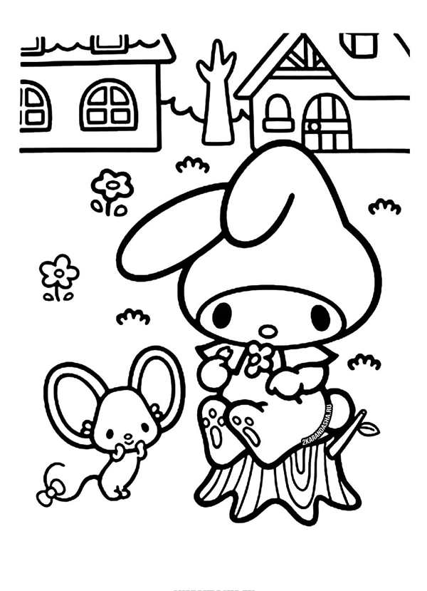 My Melody Coloring Pages