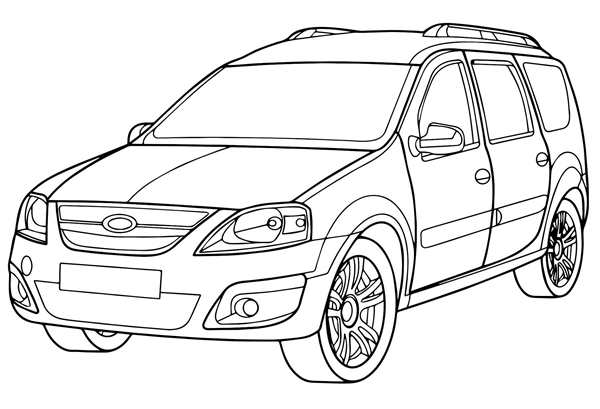 Раскраска Ford f150