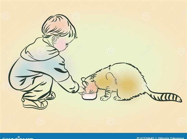 Раскраска кот и собака