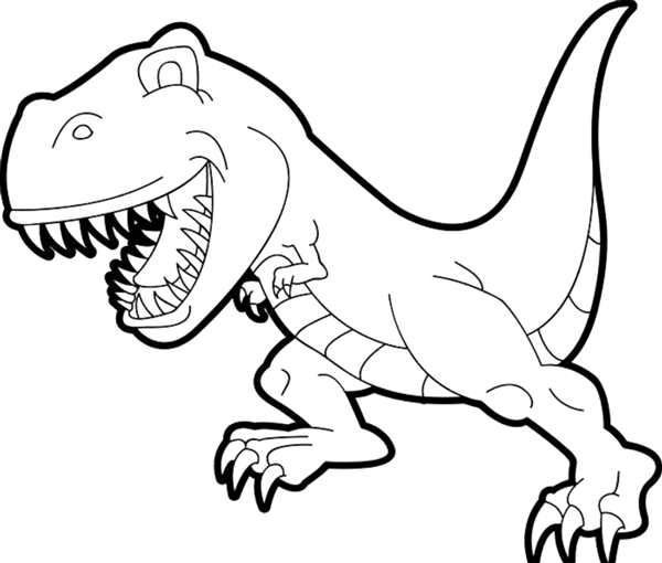 T-Rex мир Юрского периода раскраска