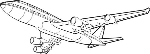 Боинг 737 раскраска