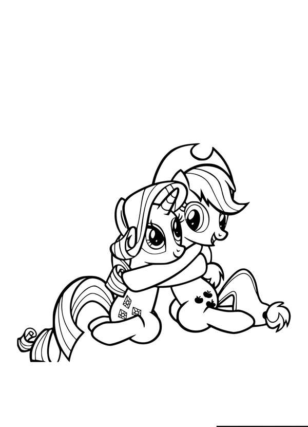 My little Pony раскраска Рарити