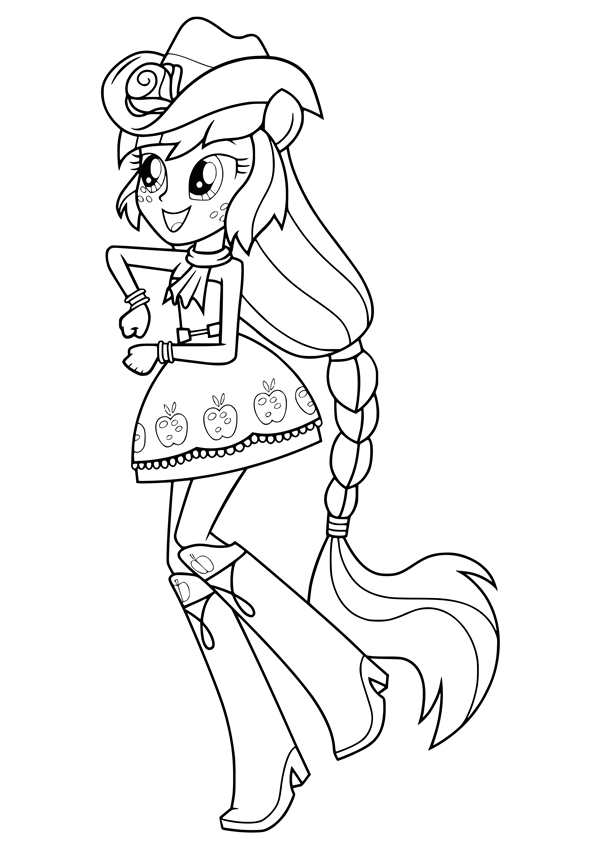Раскраска my little Pony Эпплджек