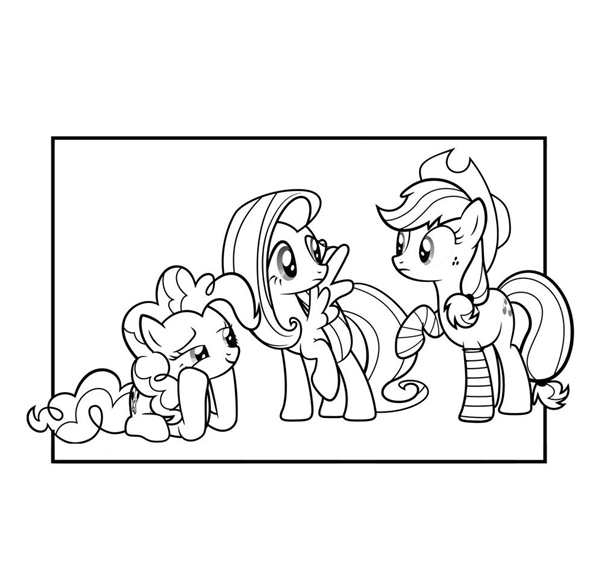 Раскраска my little Pony Эпплджек