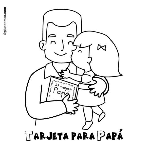 Раскраска ко Дню отца для детей