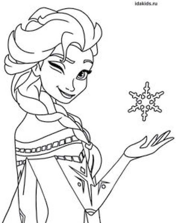Раскраска Anna Elsa