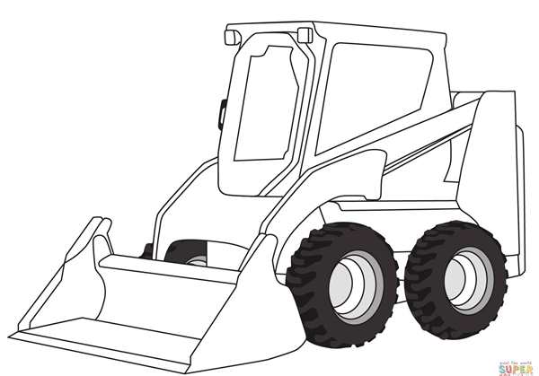 Раскраска экскаватор JCB